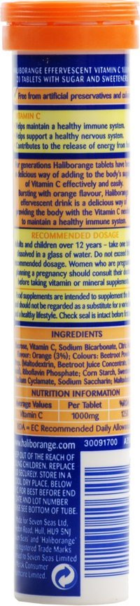 HALIBORANGE VITAMIN C - ORANGE EFFERVESCENT TABLET - Uplift Things