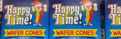 HAPPY TIME CONE CUP 10PCS - WAFER CONES - Uplift Things