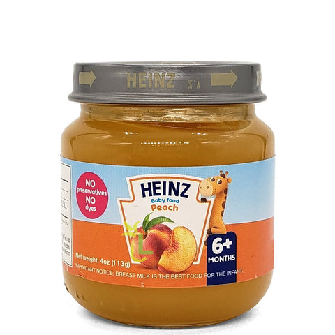 HEINZ PEACH BABY FOOD 113G - Uplift Things