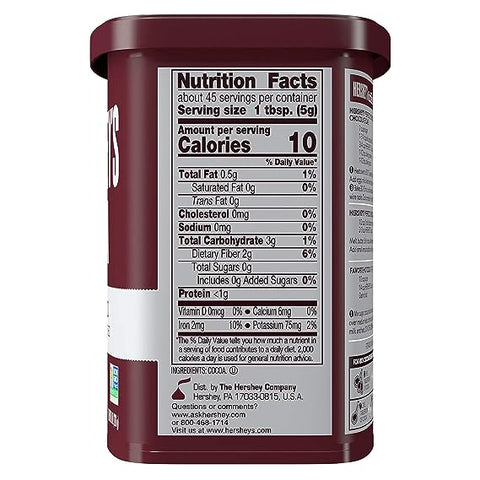 HERSHEY'S COCOA 8OZ - NATURAL UNSWEETENED CACAO - Uplift Things