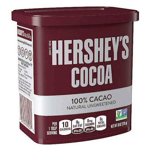 HERSHEY'S COCOA 8OZ - NATURAL UNSWEETENED CACAO - Uplift Things