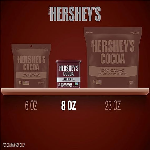 HERSHEY'S COCOA 8OZ - NATURAL UNSWEETENED CACAO - Uplift Things