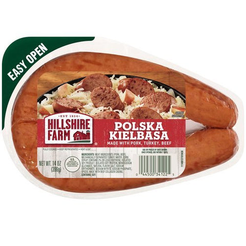 HILLSHIRE ROPE KIELBASA 14OZ - WITH PORK, TURKEY, BEEF - Uplift Things