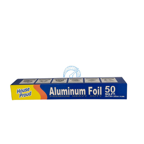 HOUSE PROUD ALUMINIUM FOIL - 50 SQ. FT. HEAVY DUTY 12 INCH - Uplift Things