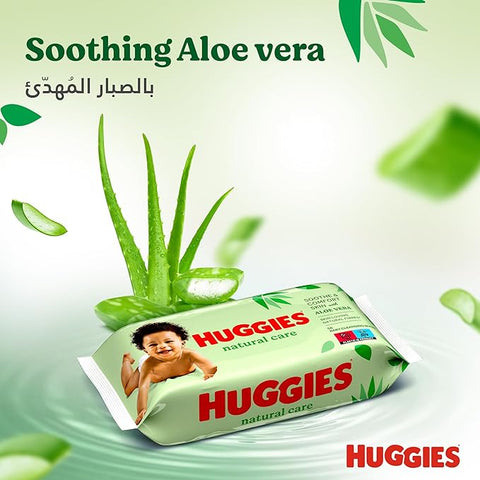 HUGGIES BABY WIPES 56PCS - NATURAL CARE - Uplift Things