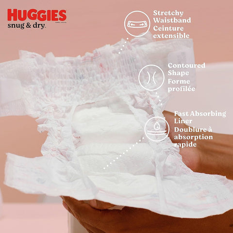 HUGGIES DIAPERS STG 1 108PCS - SNUG & DRY - Uplift Things