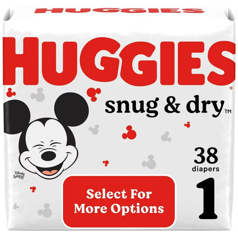 HUGGIES DIAPERS STG 1 38PCS -SNUG & DRY - Uplift Things