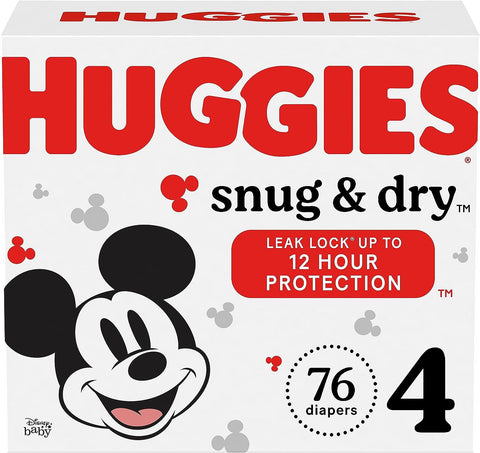 HUGGIES DIAPERS STG 4 76PCS - SNUG & DRY - Uplift Things