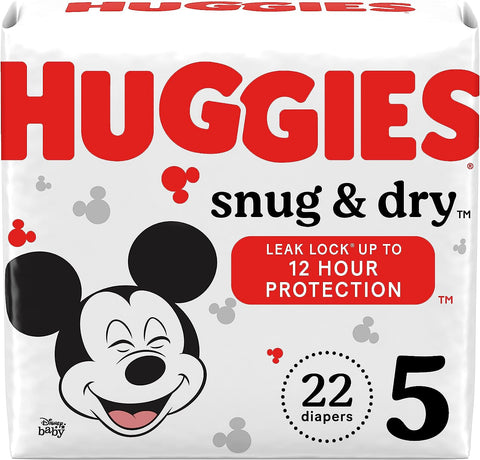 HUGGIES DIAPERS STG 5 PCS 22 - SNUG & DRY - Uplift Things