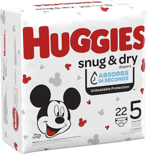 HUGGIES DIAPERS STG 5 PCS 22 - SNUG & DRY - Uplift Things