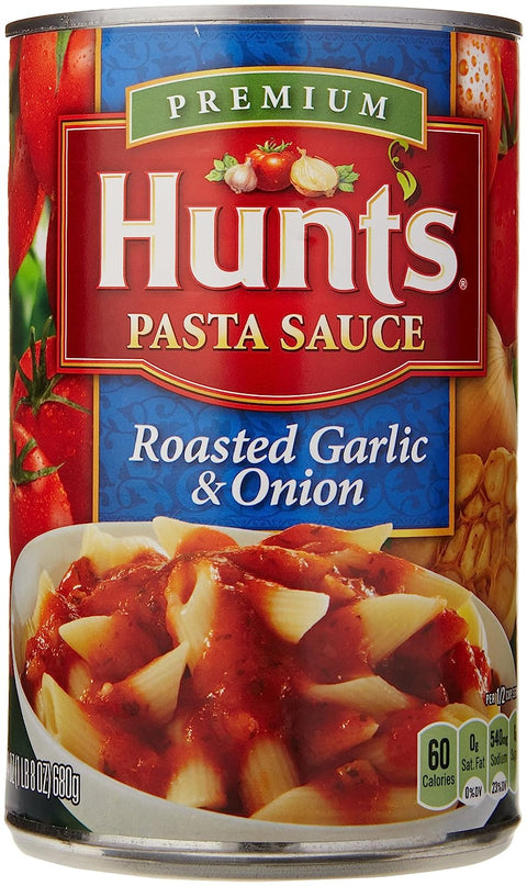 HUNTS PASTA SUACE 24OZ - ROASTED GARLIC & ONION - Uplift Things