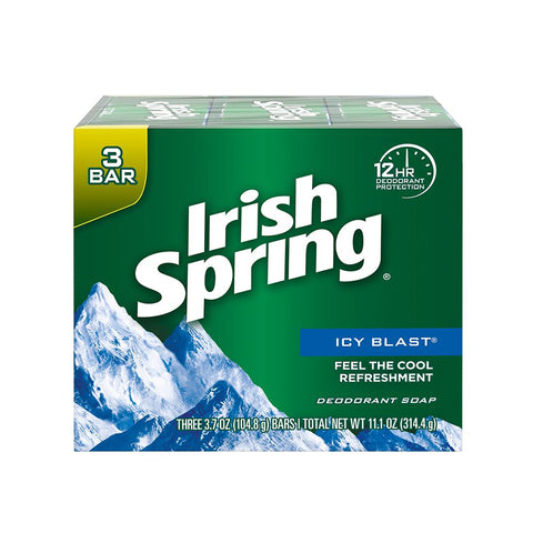 IRISH SPRING BAR SOAP 3PK - ICY BLAST - Uplift Things