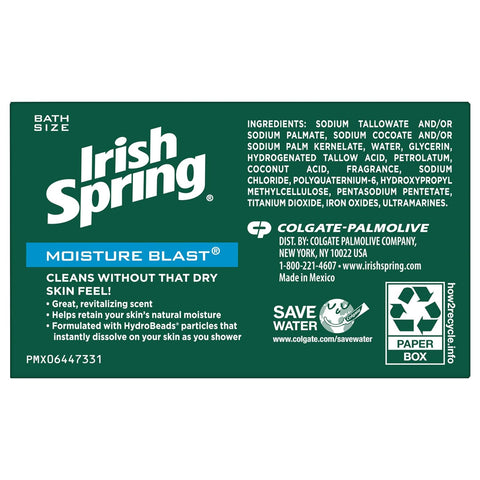 IRISH SPRING DEODORANT SOAP 3PCS - MOISTURE BLAST - Uplift Things