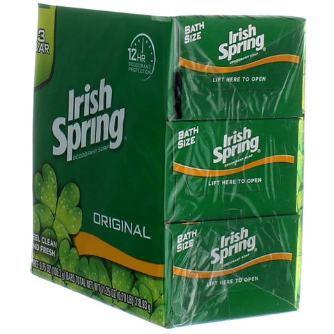 IRISH SPRING DEODORANT SOAP 3PCS - ORIGNAL - Uplift Things