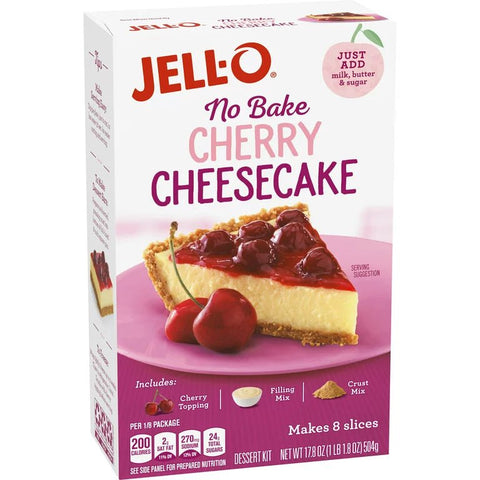 JELL-O CHERRY CHEESECAKE 17.8OZ - Uplift Things