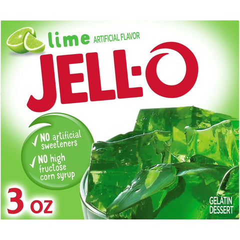 JELL-O GELATIN DESSERT MIX 3OZ - LIME - Uplift Things