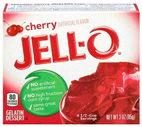 JELL-O GELATIN DESSERT MIX 85G - CHERRY - Uplift Things