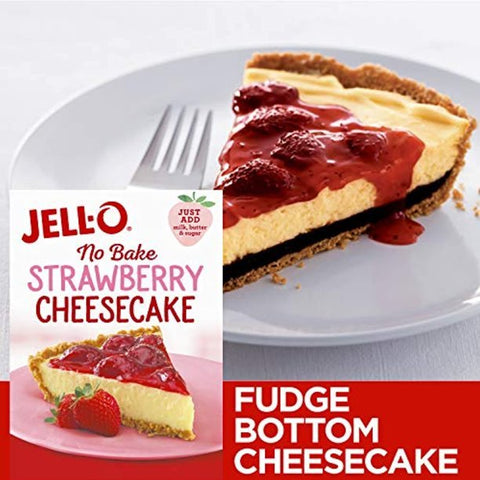 JELLO STRAWBERRY CHEESE CAKE 19.6OZ - Uplift Things