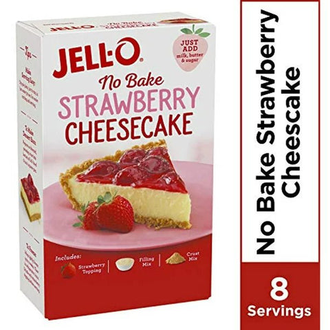 JELLO STRAWBERRY CHEESE CAKE 19.6OZ - Uplift Things