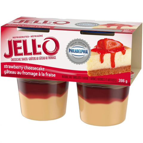 JELLO STRAWBERRY CHEESECAKE 4PCS 396G - Uplift Things