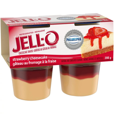 JELLO STRAWBERRY CHEESECAKE 4PCS 396G - Uplift Things