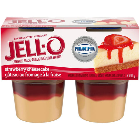 JELLO STRAWBERRY CHEESECAKE 4PCS 396G - Uplift Things