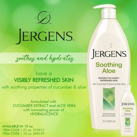 JERGENS LOTION 10OZ - SOOTHING ALOE - Uplift Things