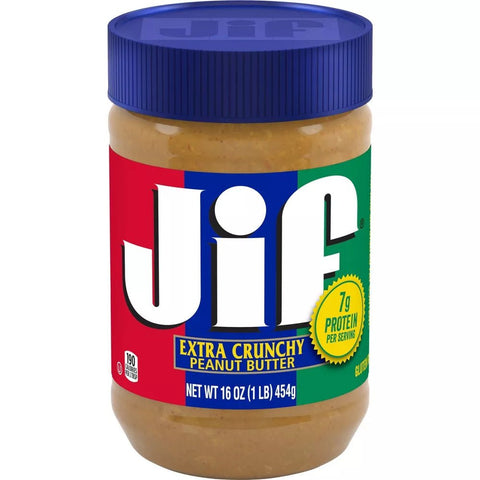 JIF CRUNCHY PEANUT BUTTER 16OZ - Uplift Things