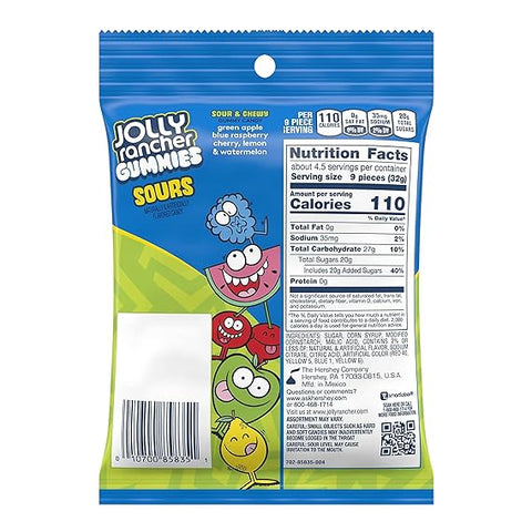 JOLLY RANCHER GUMMIES 5OZ - SOUR - Uplift Things