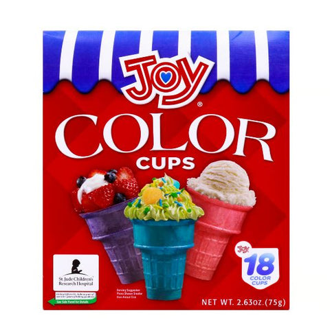 JOY COLOUR CUPS 18PCS 2.63OZ - Uplift Things