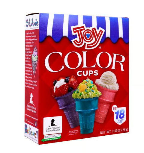 JOY COLOUR CUPS 18PCS 2.63OZ - Uplift Things