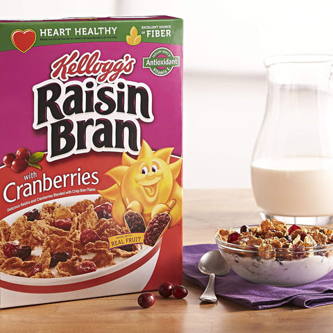 KELLOGG'S RAISIN BRAN 14OZ - WITH CRANDBERRIES - Uplift Things