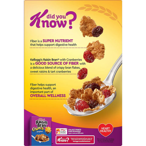 KELLOGG'S RAISIN BRAN 14OZ - WITH CRANDBERRIES - Uplift Things