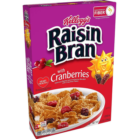 KELLOGG'S RAISIN BRAN 14OZ - WITH CRANDBERRIES - Uplift Things