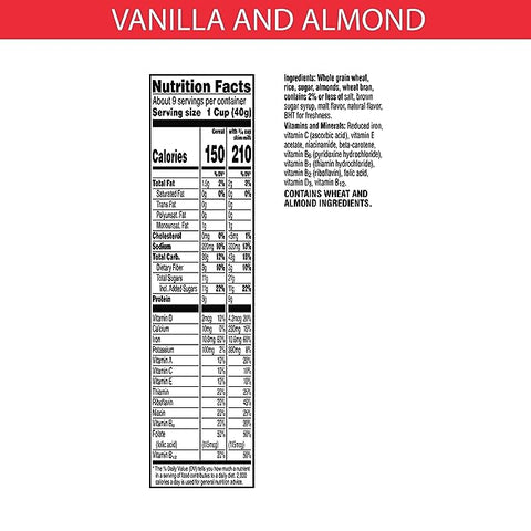 KELLOGGS SPECIAL K 12.9OZ - VANILLA ALMOND - Uplift Things