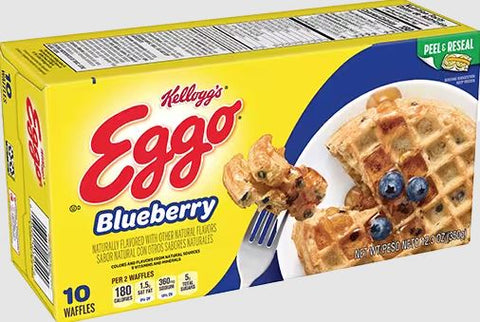 KELLOGS EGGO 350G - BLUEBERRY WAFFLES - Uplift Things