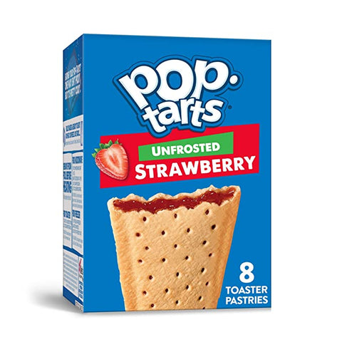 KELLOGS'S POP TARTS 8PCS - UNFROSTED STRAWBERRY - Uplift Things