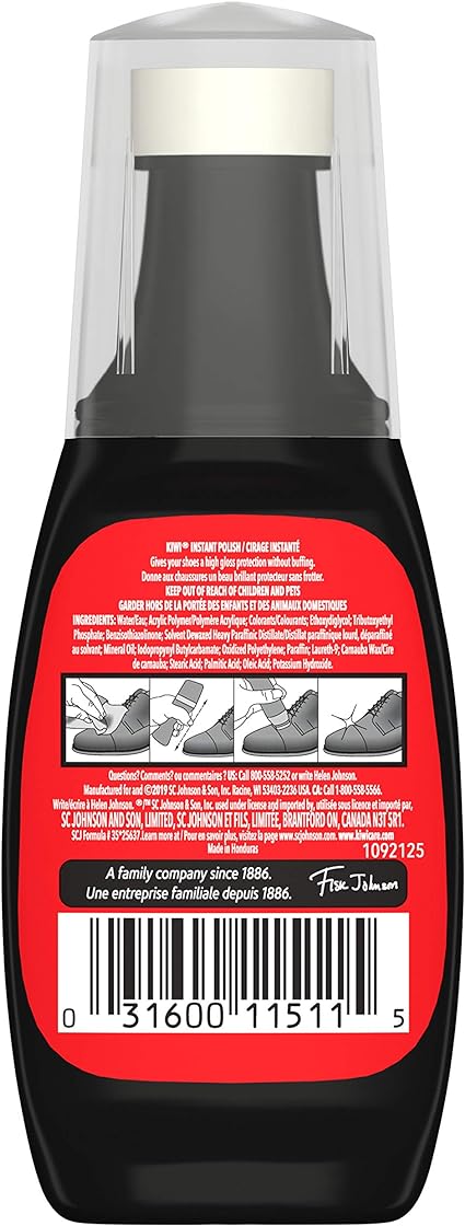 KIWI BLACK SHOE POLISH LIQUID 2.5OZ - Uplift Things