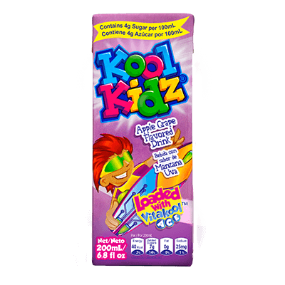 KOOL KIDZ JUICE DRINK 200ML - APPLE GRAPE - Uplift Things