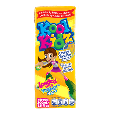 KOOL KIDZ JUICE DRINK 200ML - ORANGE - Uplift Things