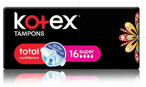 KOTEX TAMPONS SUPER 16PCS - Uplift Things