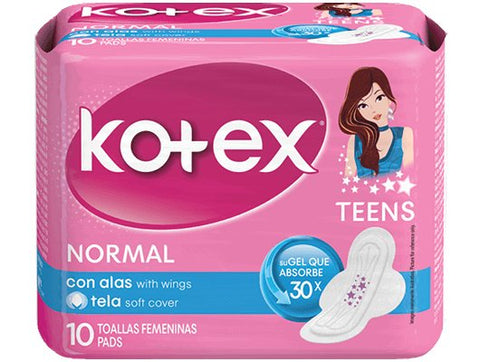 KOTEX TEENS WINGS 10PCS - Uplift Things