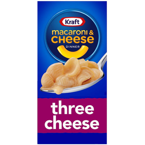 KRAFT MACARONI & CHEESE 7.25 OZ - THREE CHEESE - Uplift Things