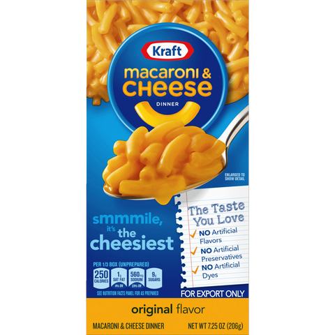 KRAFT MACARONI & CHEESE 7.25OZ - Uplift Things