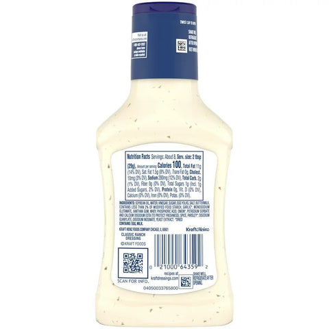 KRAFT RANCH DRESSING 8OZ - Uplift Things