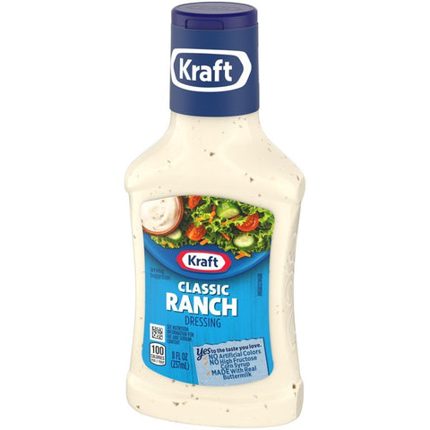 KRAFT RANCH DRESSING 8OZ - Uplift Things