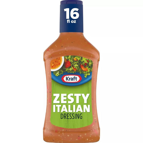 KRAFT SALAD DRESSING 16 OZ - ZESTY ITALIAN - Uplift Things