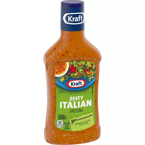 KRAFT SALAD DRESSING 16 OZ - ZESTY ITALIAN - Uplift Things