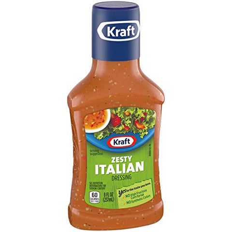 KRAFT SALAD DRESSING 8OZ - ZESTY ITALIAN - Uplift Things