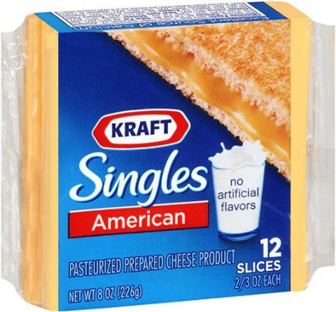 KRAFT SINGLES 8OZ 12 SLICES - Uplift Things